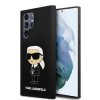 Karl Lagerfeld Liquid Silicone Ikonik NFT Zadní Kryt pro Samsung Galaxy S24 Ultra Black