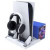 iPega P5013 Charger and Cooling Station pro PS5 a PS5 Controller White (Pošk. Balení)