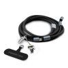 Karl Lagerfeld Ikonik Charm Popruh s Integrovaným Nabíjecím Kabelem USB-C/USB-C Black