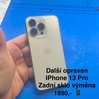 🔧 iPhone 13 Pro – výměna zadního skla 1890 Kč Další kus za námi ✔️ A ne… není to „jedno sklíčko za měsíc“. Tohle je naše...