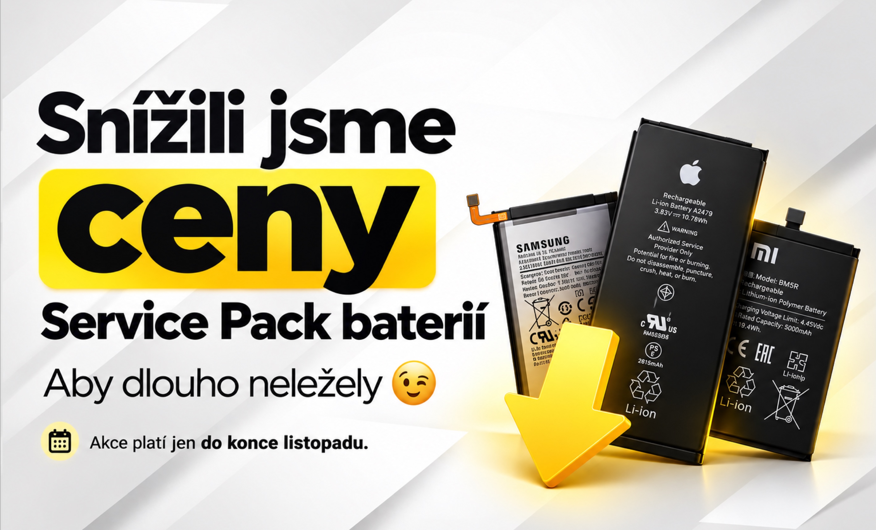 Akce Service Pack baterie iPhone