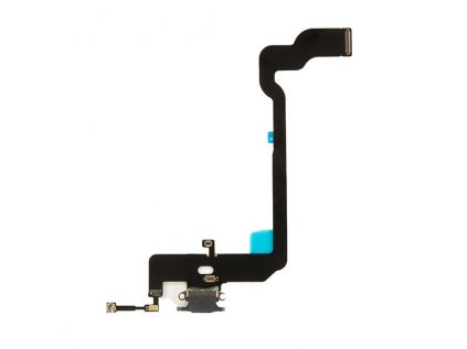 Nabíjecí konektor iPhone XS flex včetně mikrofonu (barva černá)