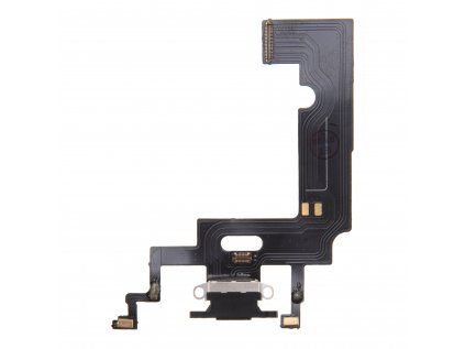 Nabíjecí konektor iPhone XR flex včetně mikrofonu (barva černá)