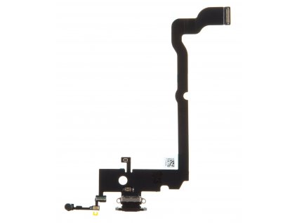 Nabíjecí konektor iPhone XS Max flex včetně mikrofonu (barva černá)