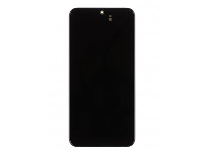 Originál LCD display + Dotyk + Přední kryt Samsung S906B Galaxy S22+ Phantom Black (Service Pack)