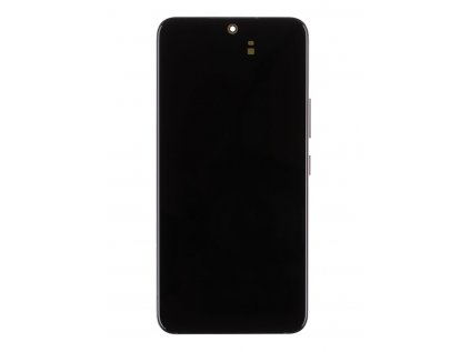 Originál LCD display + Dotyk + Přední kryt Samsung S901B Galaxy S22 Phantom Black (Service Pack)