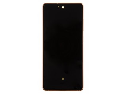 Originál LCD display + Dotyk + Přední Kryt Samsung G781 5G Galaxy S20 FE Cloud Orange (Service Pack)