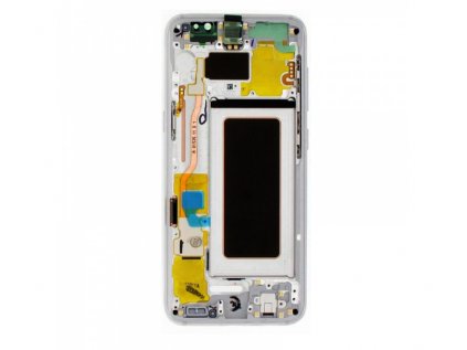 Originál LCD + dotyk + rámeček pro Samsung Galaxy S8 G950 stříbrná (Service Pack)