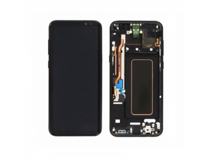 Originál LCD + dotyk + rámeček pro Samsung Galaxy S8 Plus G955 černá (Service Pack)