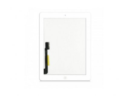 Dotykové sklo s Home Button a lepením pro Apple iPad 3 / iPad 4 - White (OEM)