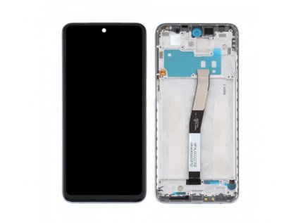 LCD + dotyk + rámeček pro Xiaomi Redmi Note 9S/10 Lite/9 Pro/9 Pro Max/Poco M2 Pro White