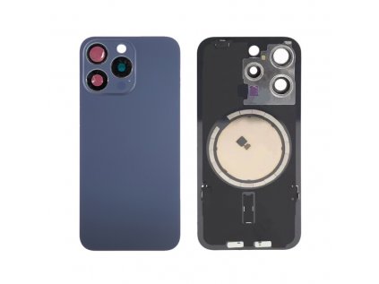 back cover glass for apple iphone 15 pro max blue titanium
