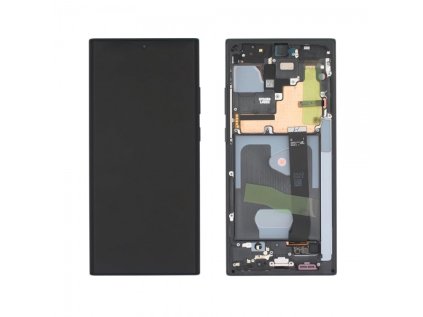 LCD + dotyk + rámeček pro Samsung Galaxy Note20 Ultra N986/N985 5G/4G no camera černá (SP)