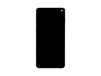 LCD display + Dotyk + Přední Kryt pro Samsung G973 Galaxy S10 Black OLED