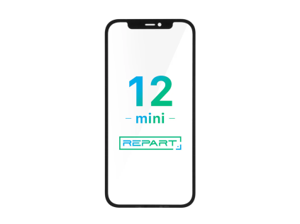 iPhone 12 mini front glass with oca sklo displeje refurbis material