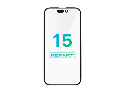 iPhone 15 front glass replacement with oca sklo displeje refurbis material