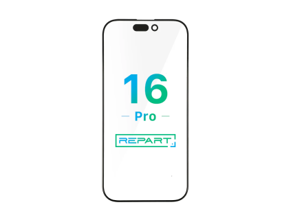 iPhone 16 pro front glass replacement with oca sklo displeje refurbis material