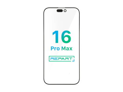 iPhone 16 pro max front glass replacement with oca sklo displeje refurbis material