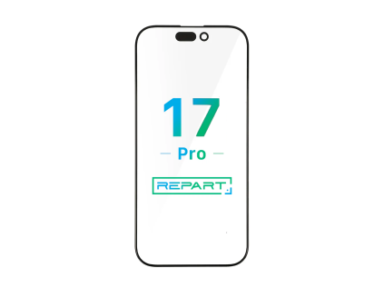 iPhone 17 pro front glass replacement with oca sklo displeje refurbis material