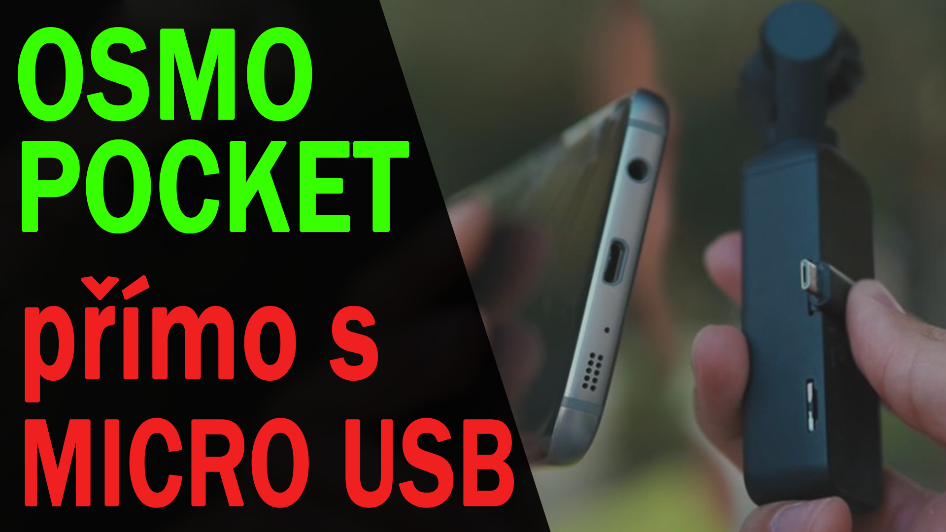 DJI Osmo Pocket a Micro USB problém vyřešen jednou pro vždy