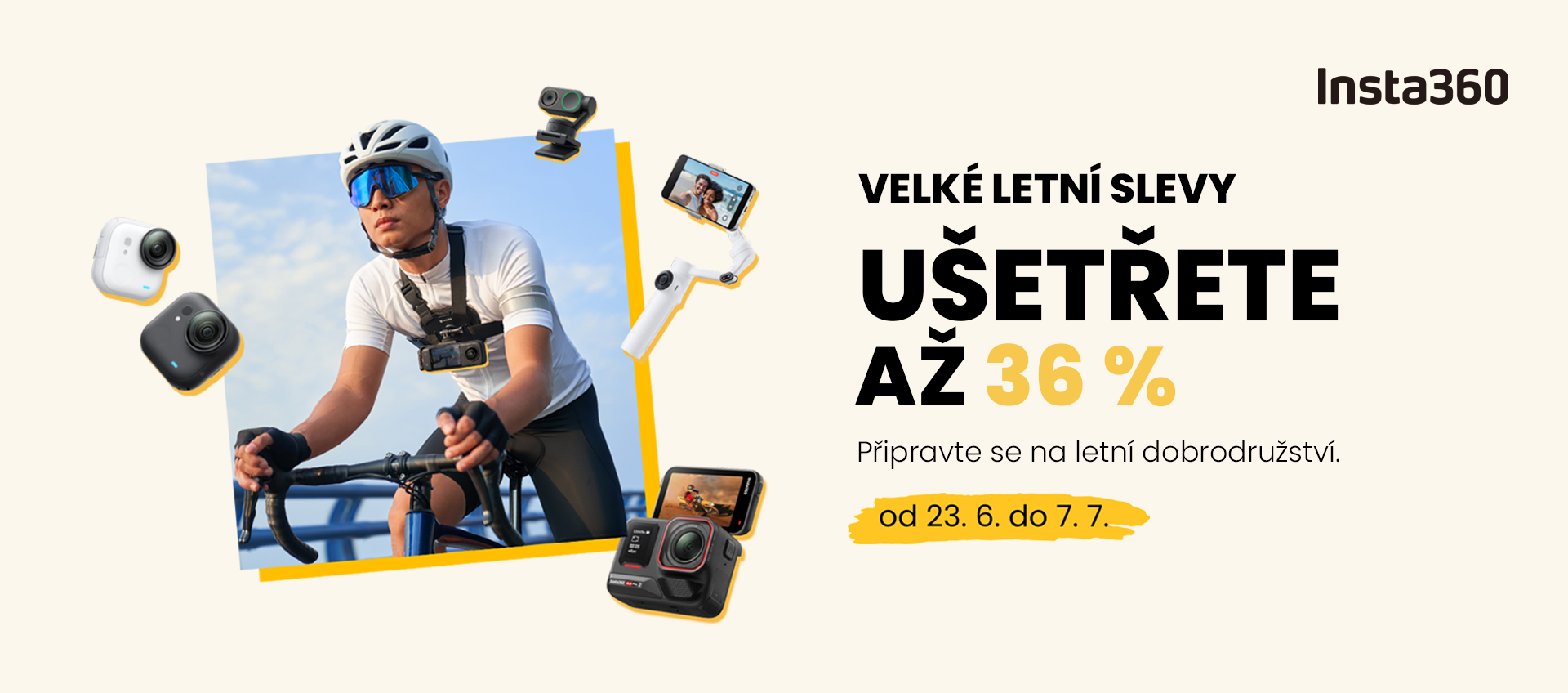 Velké letní slevy INSTA360