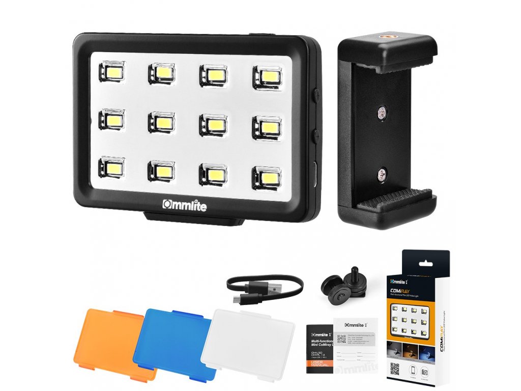 CM PL12 Malé výkonné LED video světlo na mobil i kameru 1