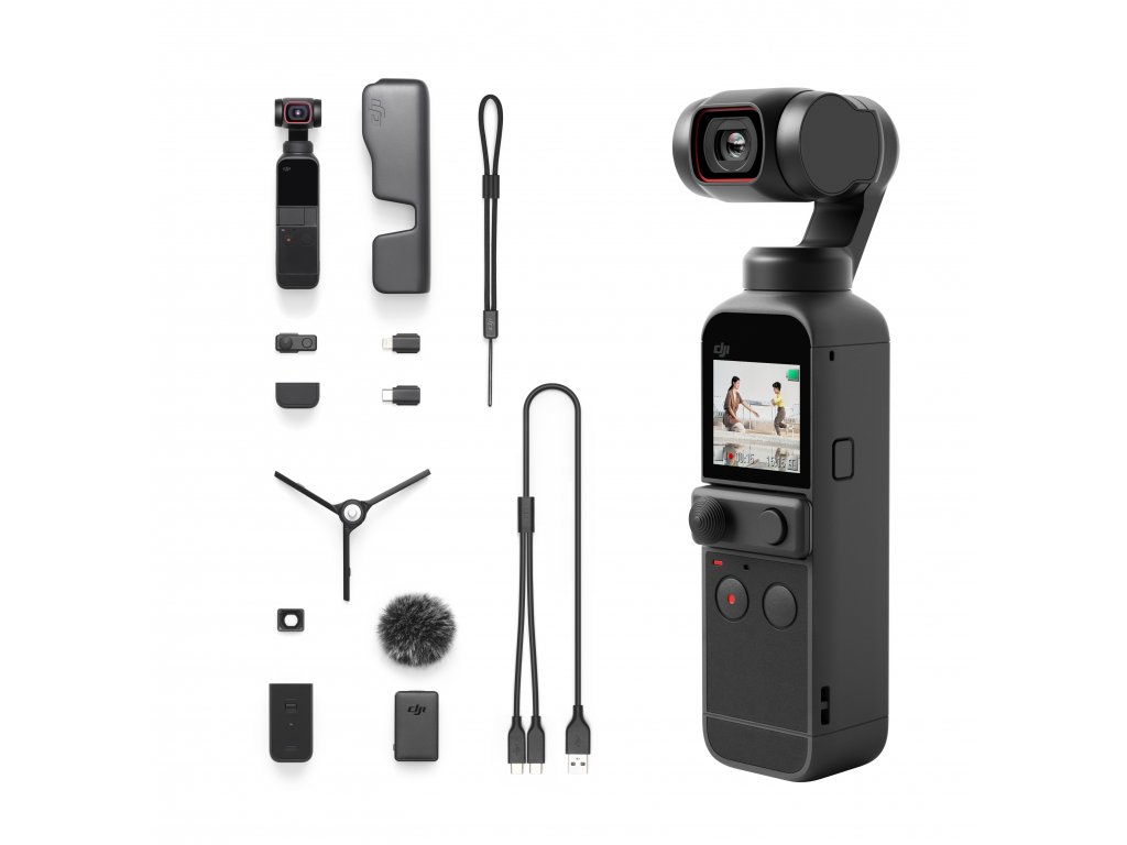 DJI Pocket 2 - 3osý gimbal Osmo s kamerou 4K60, 64MPx, Zoom