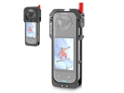 ALU klec pro Insta360 X5 s ochranou čoček a vertical uchycením