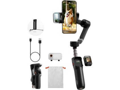 HOHEM iSteady V3 Ultra malý cestovní AI stabilizátor telefonu se sledovám čehokoliv bez applikace 1