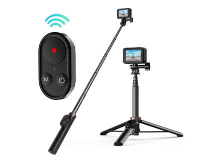 specialni selfie tyc se stativem pro akcni kameru i mobil s ovladanim gopro 10 9 i telefonu 1