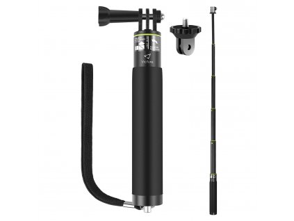 Kvalitní voděodolná hliníková selfie tyč pro gopro telefon a jiné PREMIUM 1
