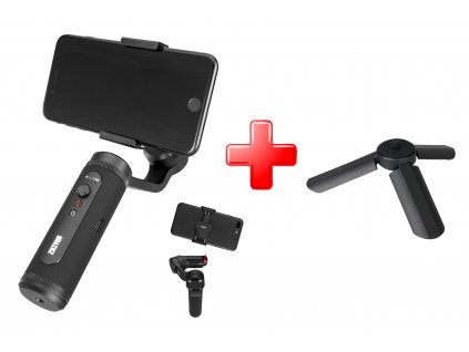 Zhiyun Smooth Q2 - malý kovový stabilizátor na mobil  + Malý stativ a držák do ruky, trojnožka v hodnotě 250 Kč