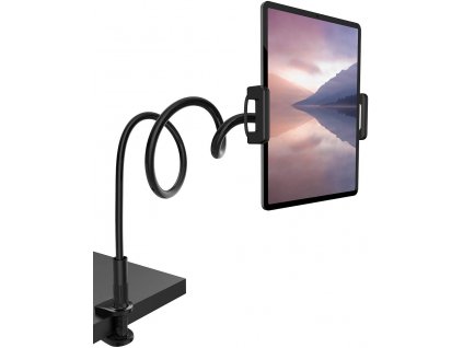 Ohebný držák tabletu i telefonů pro velké tablety jako iPad 12.9 až 232mm Černý 1