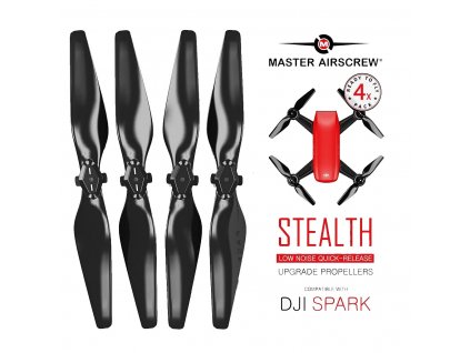 Tišší lesklé vrtule STEALTH pro DJI SPARK 1