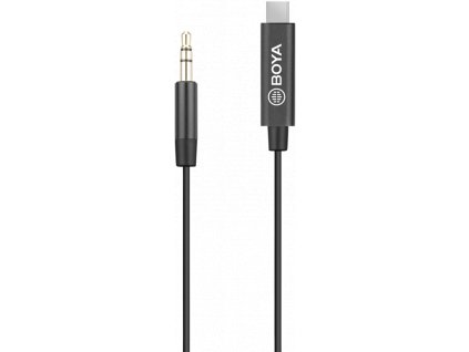 Boya BY-K2 USB-C redukce pro připojení TRS 3,5mm jack mikrofonu k telefonu, nebo DJI Action 2 / 3 / 4