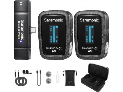 Saramonic Blink 500 ProX B6 - set 2 profi bezdrátových mikrofonů pro USB-C konektor