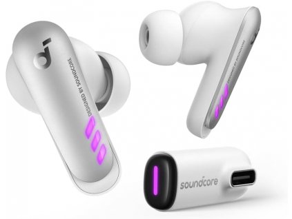 SoundCore VR P10 USB-C - Herní bezdrátová sluchátka bez zpoždění 2.4ghz pro Quest 3, 2, PS5, PC, Bluetooth, TV, a další