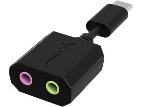 USB C audio adaptér pro sluchátka i TRS mikrofon 1