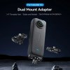 Rychloupínací adaptér pro Insta360 X4X5ACE PRO 2 na závit, dvojzubec i DJI Action mount 1