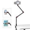 Overhead Camera Mount C-Clamp Desk Stand Live Holder(Black)