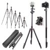 Hliníkový stativ na mobil ALL IN ONE s kulovou hlavou, sáňkami pro mikrofon, světlo 26 150cm Obr.000