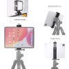 Hliníkový držák tabletu na stativ se sáňkami na mikrofon a arca swiss destičkou