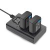 SET externí nabíječky a 2 baterií FW50 pro Sony čady A6000, A6300, A6400 atd. 14