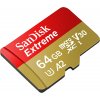 MicroSD karta SanDisk Extreme V30 A2 - 64GB - 160MB/s