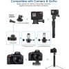 Multifunkční selfie tyč na telefon i foťák se stativem a steadycam stabilizací 6