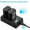 SET externí USB nabíječky a 2 baterií NP FZ100 pro Sony 6