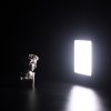 Malé LED videosvětlo na kameru, dobíjecí s regulací intenzity i teploty bílé USB C 13