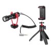 Vlogovací set směrového mikrofonu, selfie tyče se stativem a držáku telefonu 7