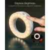 Kruhové světlo na mobil dobíjecí s regulací intenzity i teploty bílé 8
