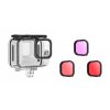 podvodni kryt housing obal na gopro hero 9 10 s cervenymi filtry na potapeni 2